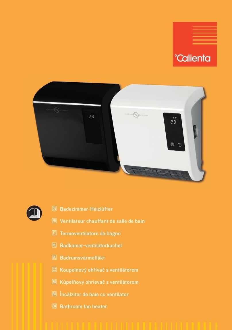 Calienta 10626739 operating instructions