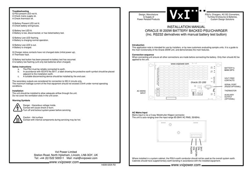 VXI ORACLE III User manual