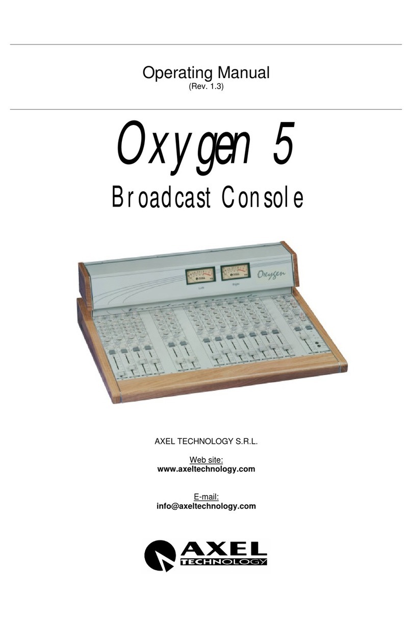 Axel Oxygen 5 operating manual