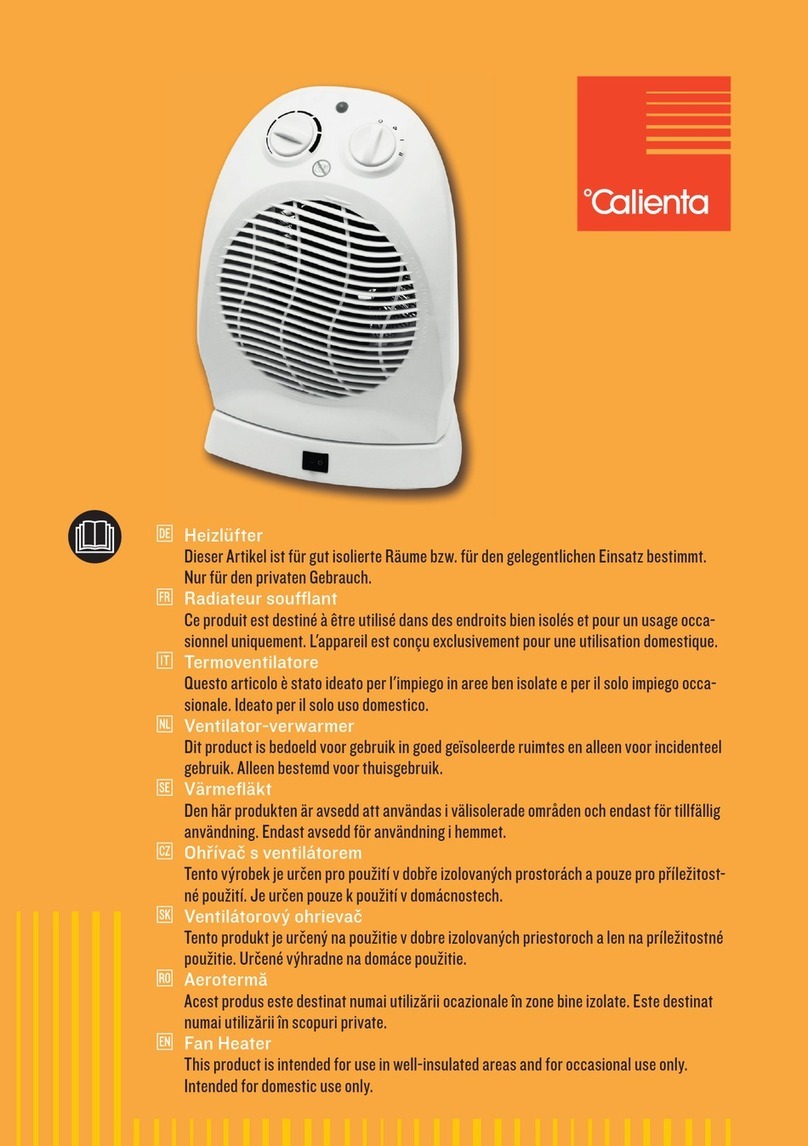 Calienta 10624089 User manual
