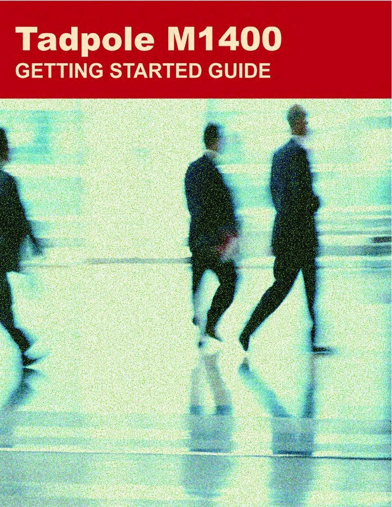 Tadpole M1400 Getting started guide