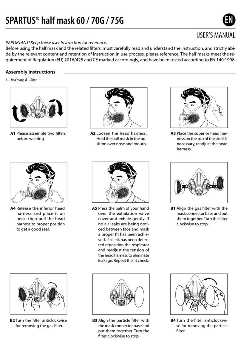 Spartus Half mask 60 user manual