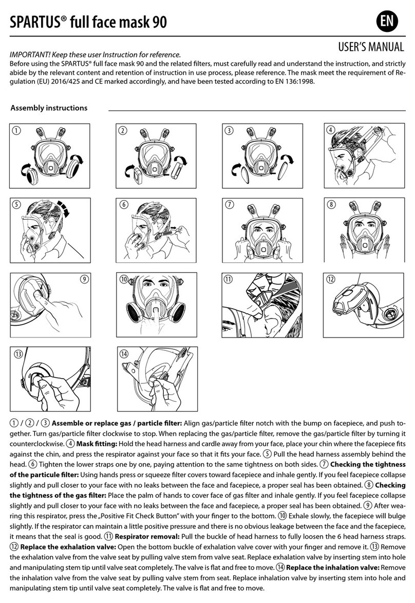 Spartus Full face mask 90 user manual