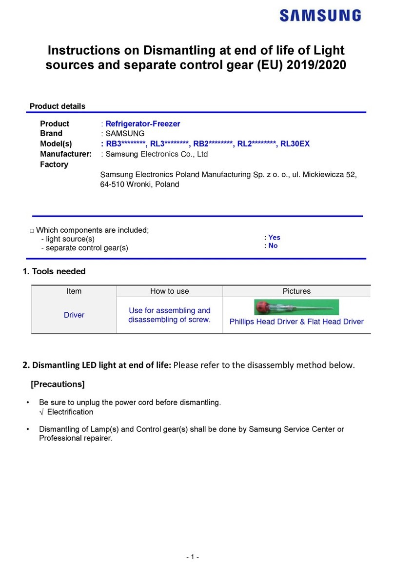 Samsung RB3 Series User manual