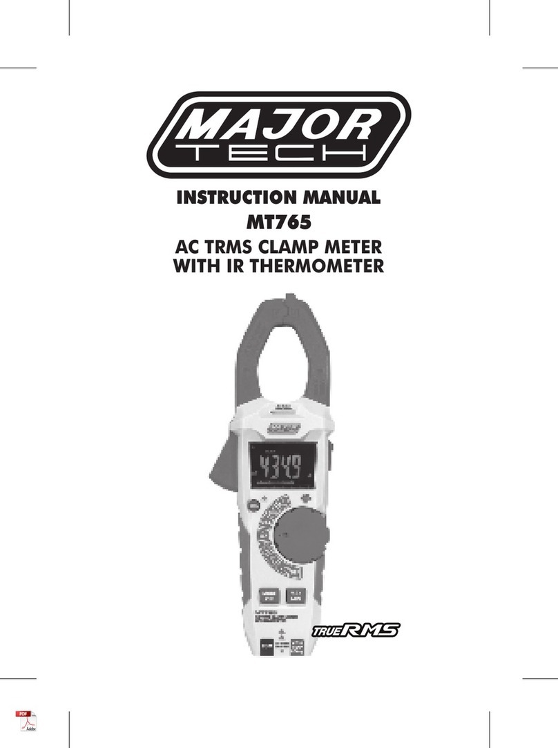 Major tech TrueRMS MT765 User manual
