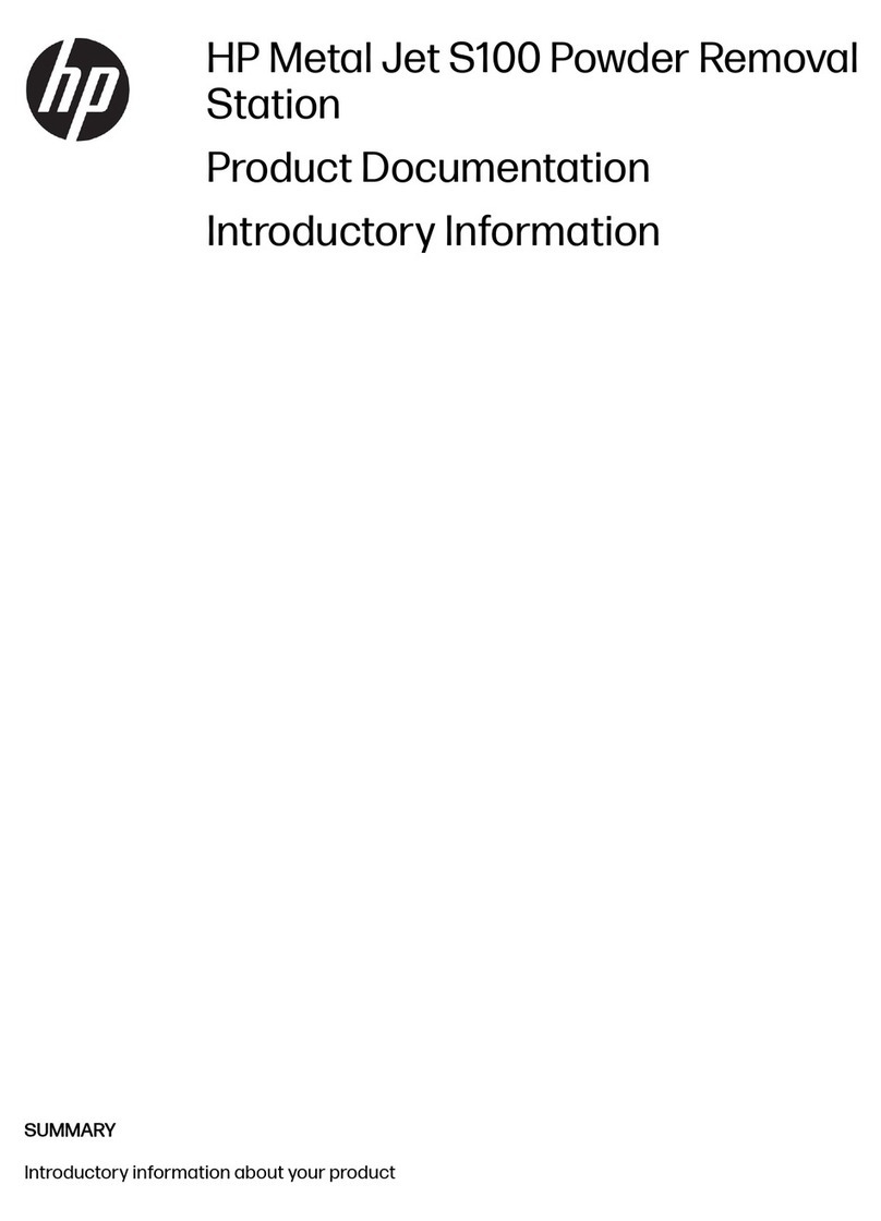 HP Metal Jet S100 Operator's manual