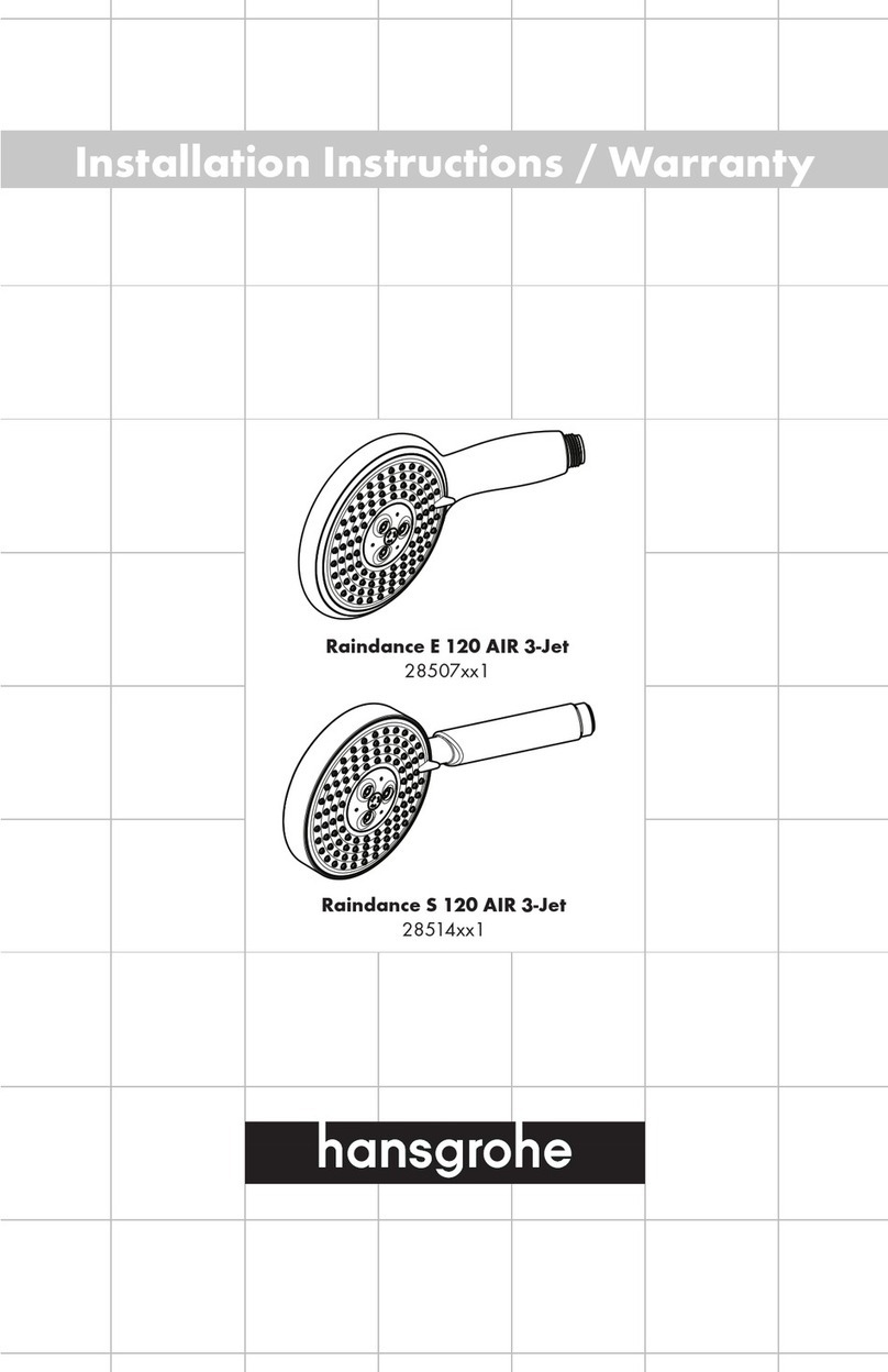 Hans Grohe Raindance E 120 AIR 3-Jet 28507 1 Series installation instructions