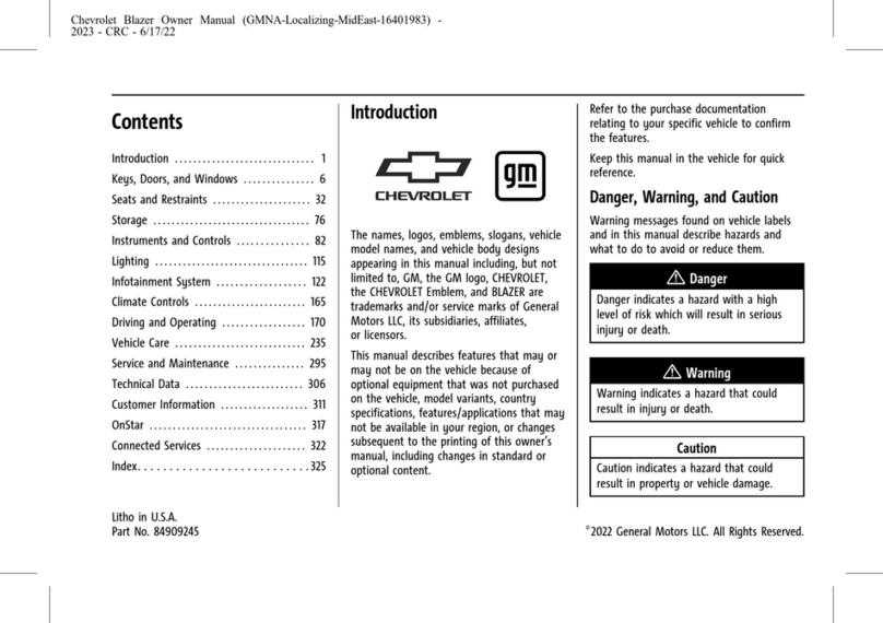 Chevrolet Blazer 2022 owner's manual