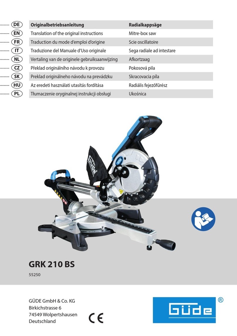 Gude GRK 210 BS User manual Gude GRK 210 BS User manual