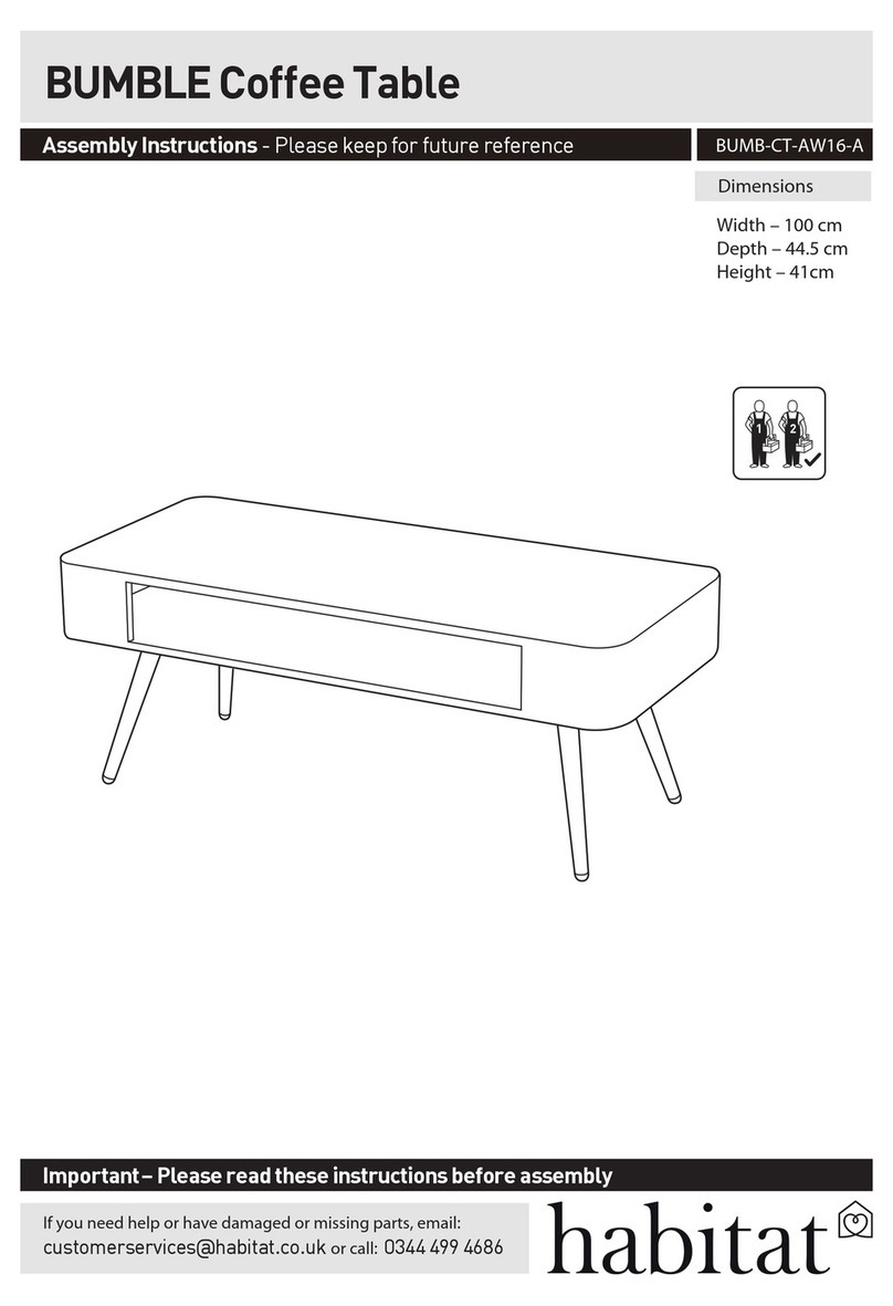 Habitat BUMBLE BUMB-CT-AW16-A Assembly instructions Habitat BUMBLE BUMB-CT-AW16-A Assembly instructions