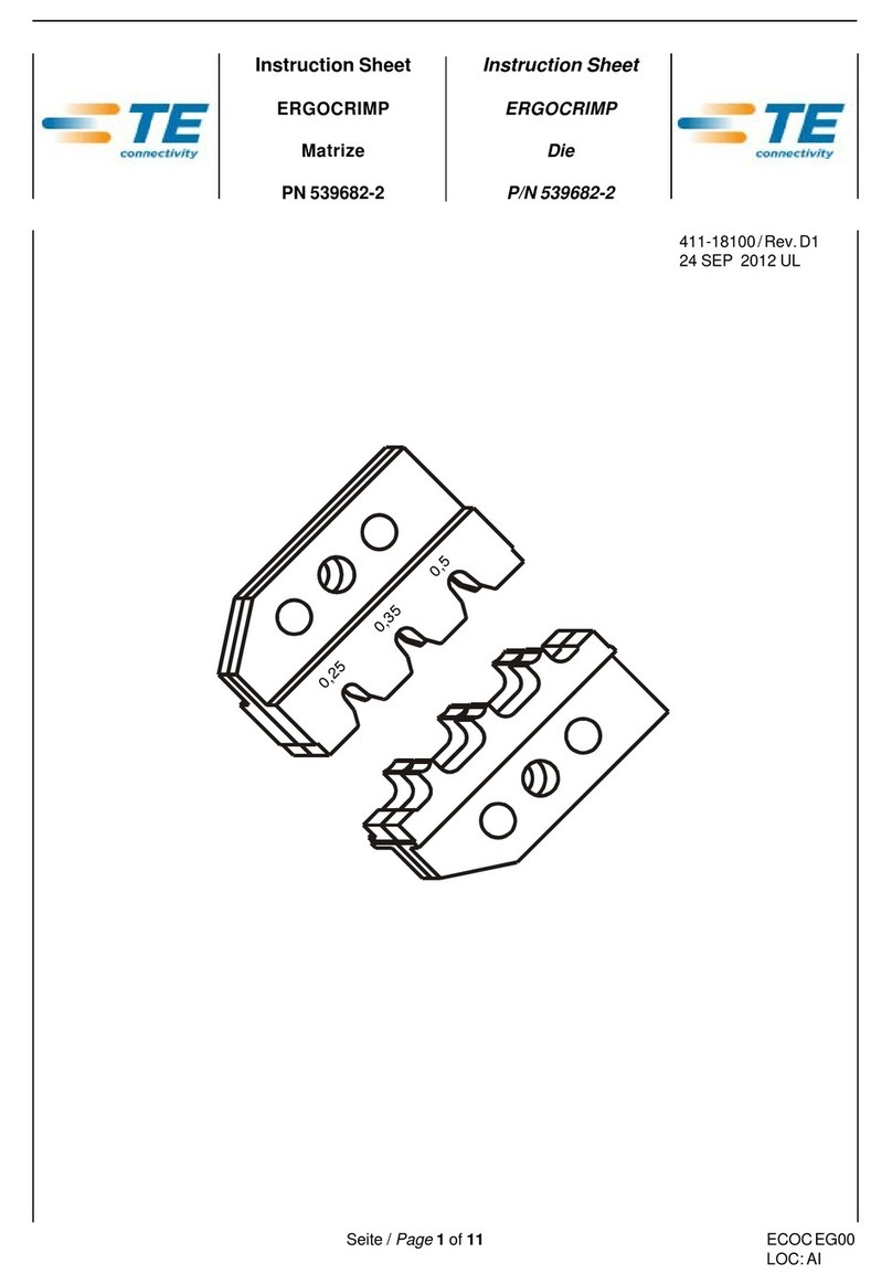 TE Connectivity 539682-2 User manual TE Connectivity 539682-2 User manual