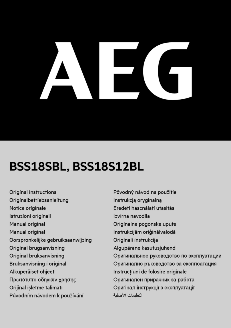 AEG BSS18S12BL User manual
