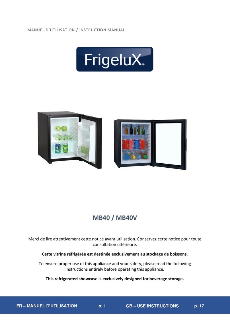 Frigelux MB40 instruction manual