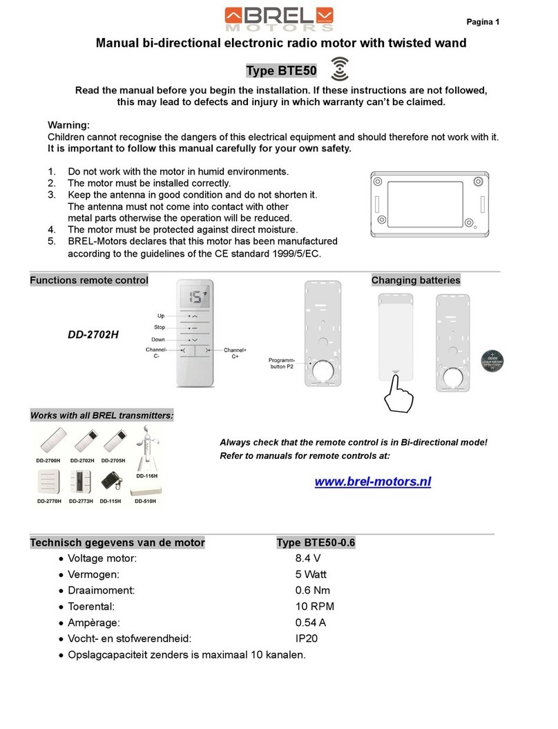brel-motors BTE50 User manual