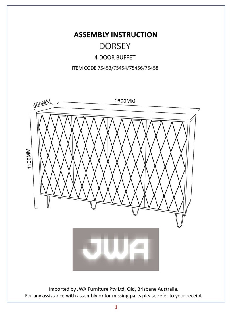 JWA DORSEY 75453 Assembly instruction