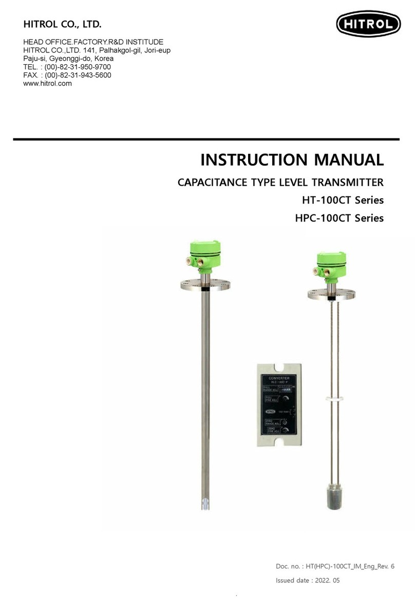 HITROL HT-100CT Series User manual HITROL HT-100CT Series User manual