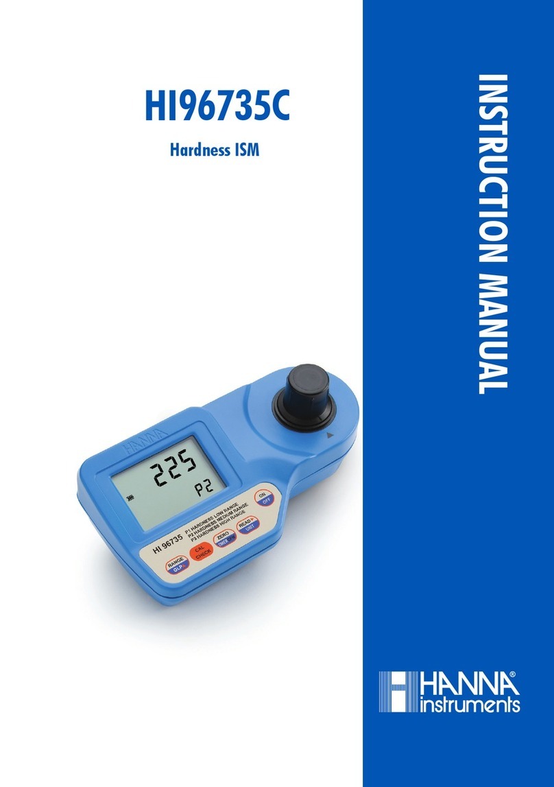 Hanna Instruments HI96735C User manual Hanna Instruments HI96735C User manual