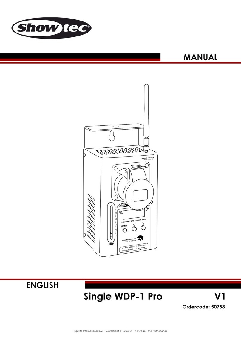 Show Tec Single WDP-1 Pro V1 User manual