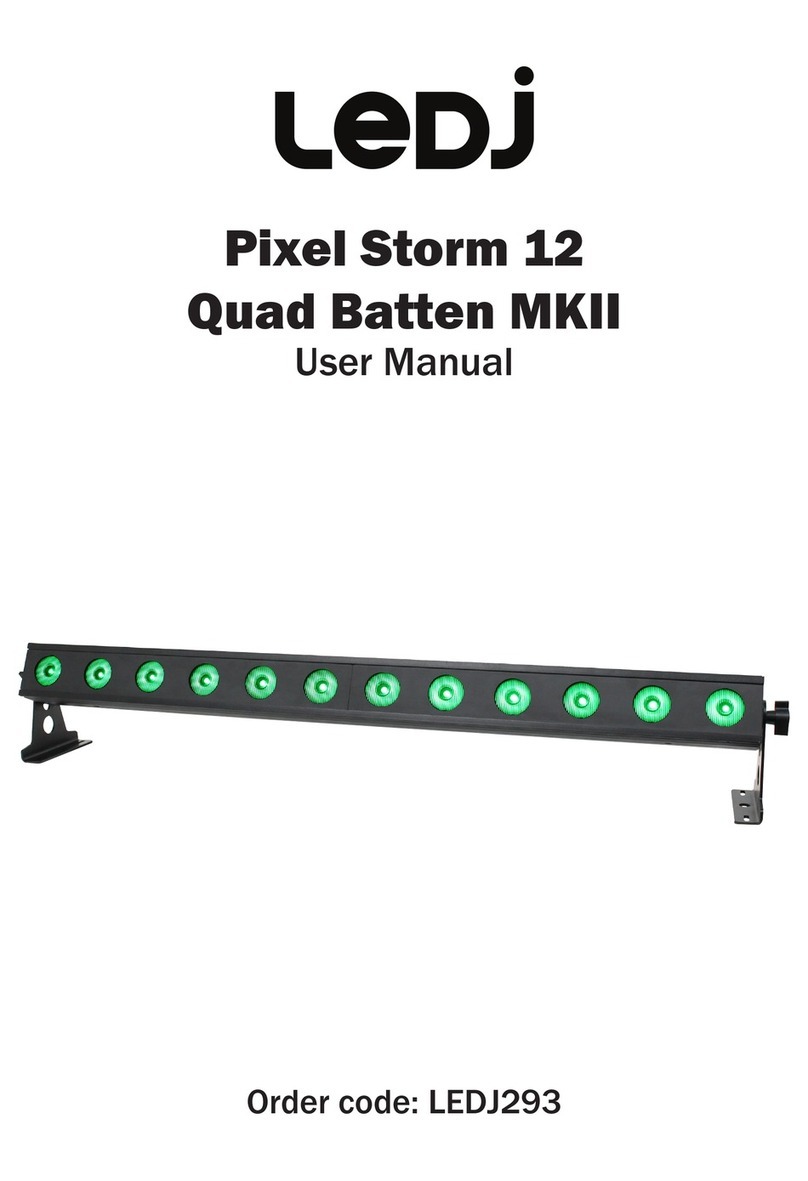 Ledj Pixel Storm 12 Quad Batten MKII User manual
