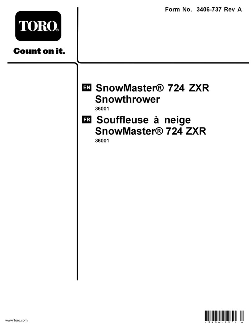 Toro SnowMaster 724 ZXR Operator's manual