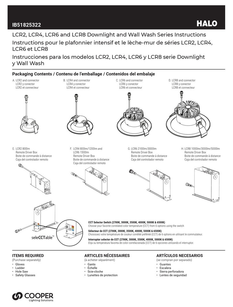 Cooper Lighting Solutions Halo LCR2 instructions