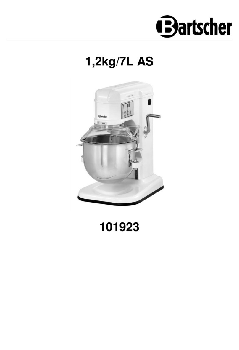 Bartscher 101923 User manual