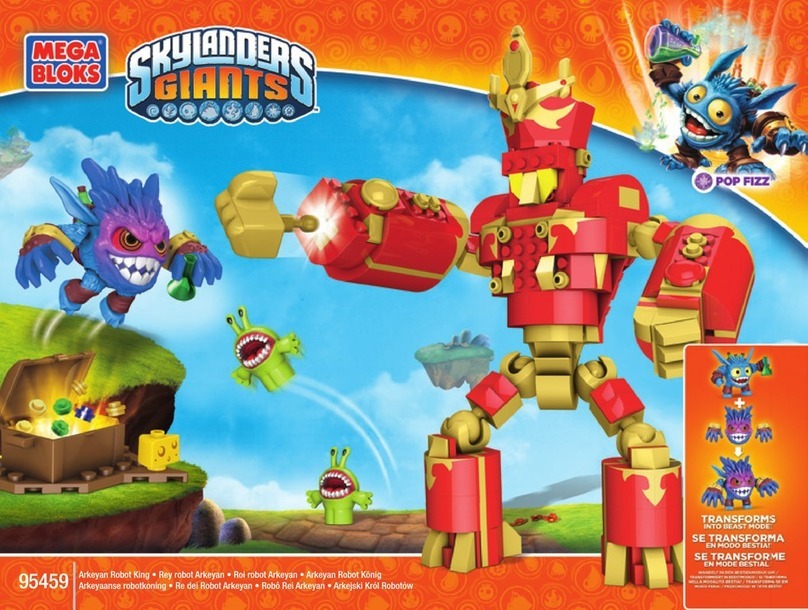 Mega Bloks Skylanders Giants Arkeyan Robot King manual Mega Bloks Skylanders Giants Arkeyan Robot King manual