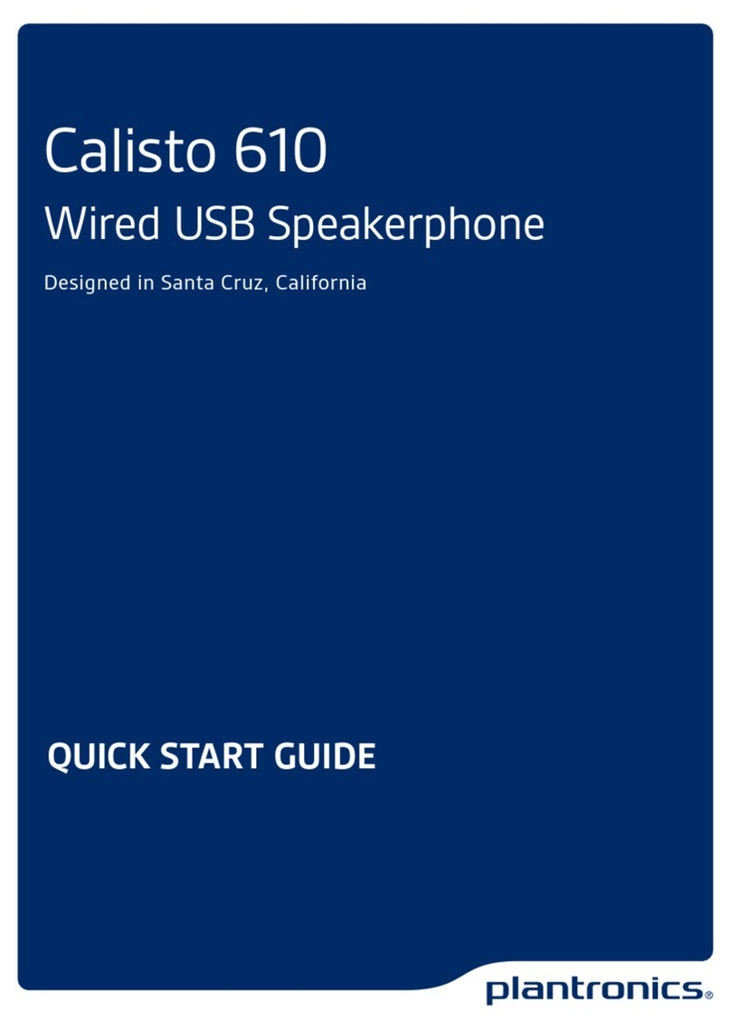 Plantronics Calisto 610 User manual