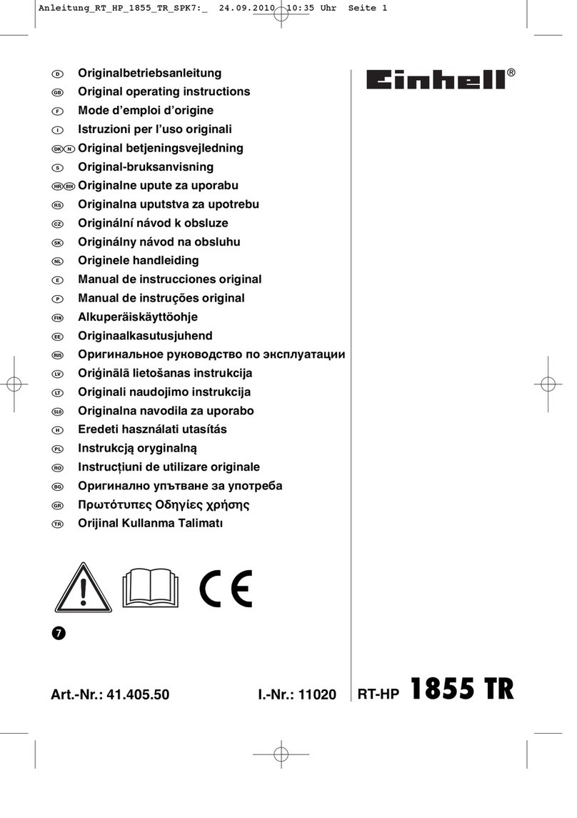 EINHELL RT-HP 1855 TR User manual
