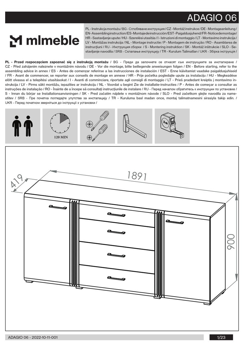 mlmeble ADAGIO 06 User manual