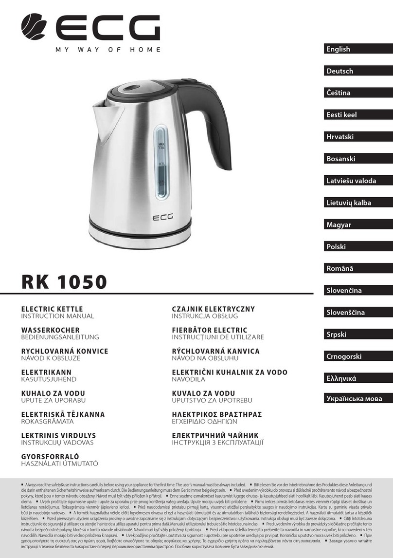 ECG RK 1050 User manual
