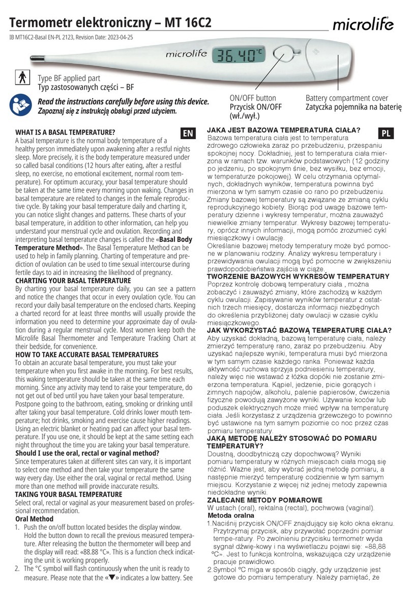 Microlife mt 16c2 User manual
