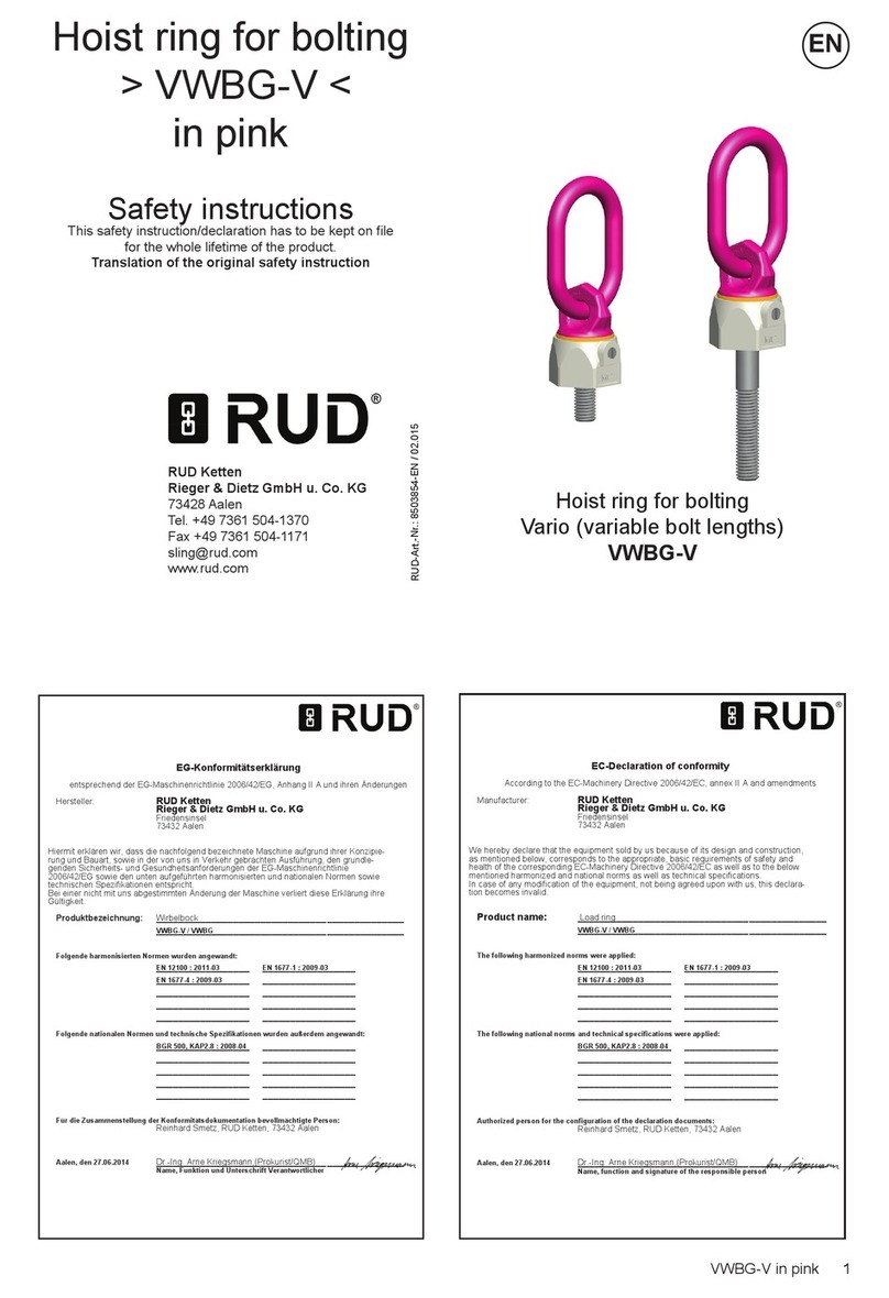RUD VWBG-V Safety instruction