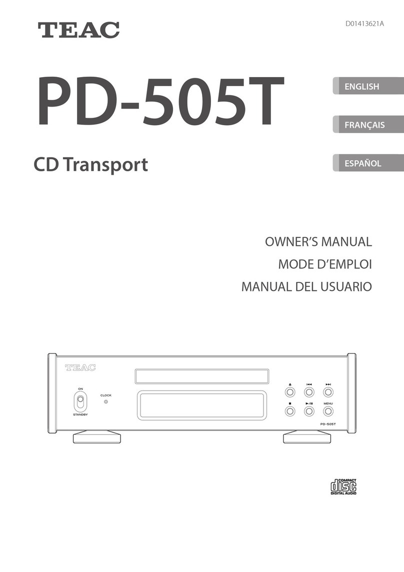 Teac PD-505T User manual Teac PD-505T User manual
