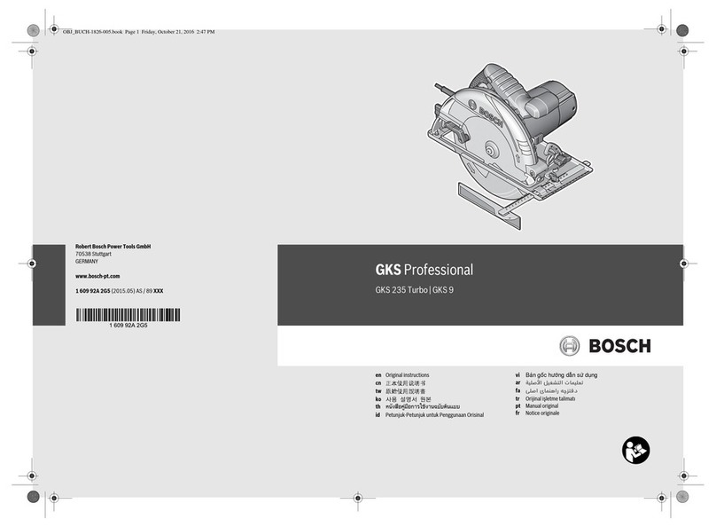 Bosch GKS 235 Turbo Professional instructions