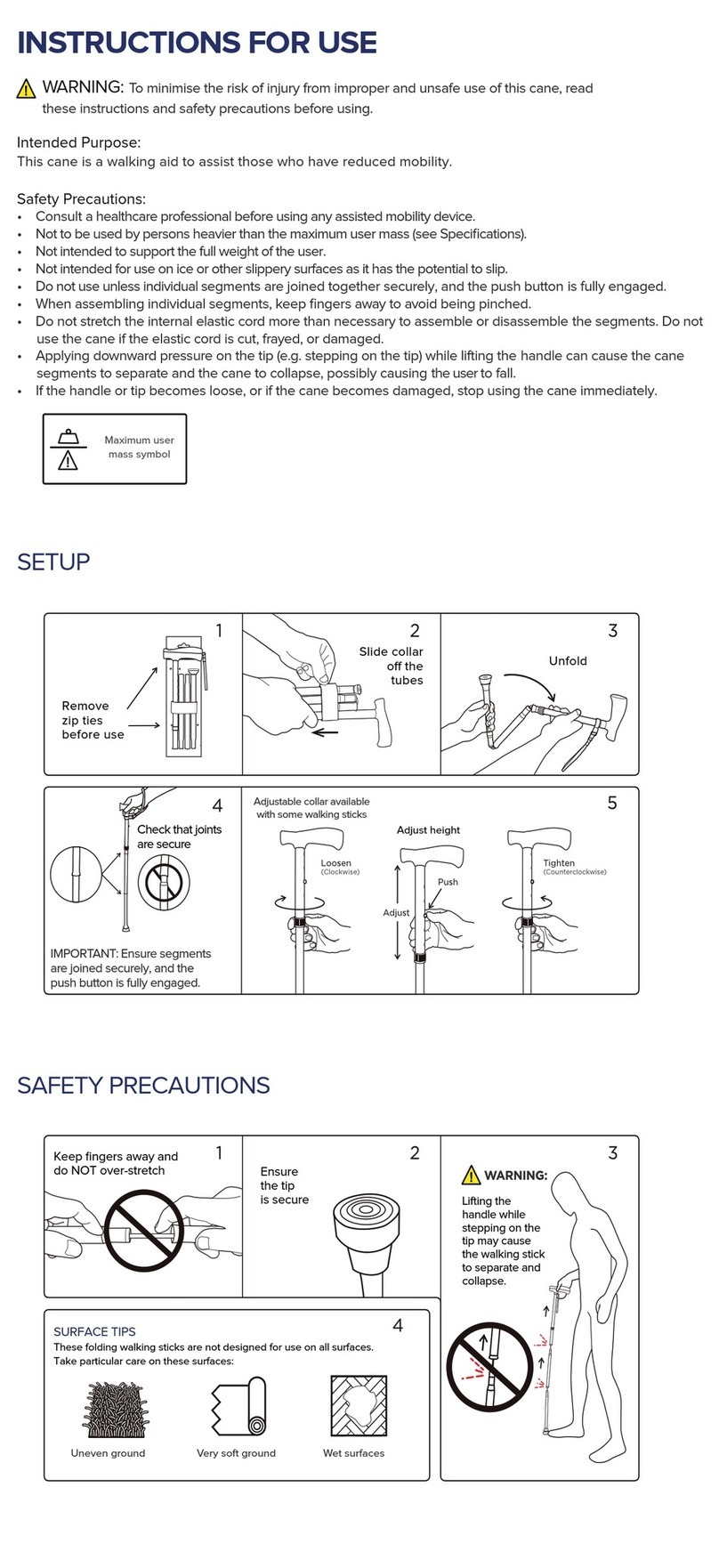 Drive DeVilbiss Healthcare 10370BLK-6 Instructions for use