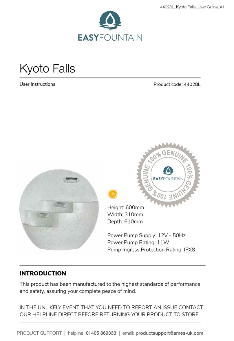 AMES EasyFountain Kyoto Falls User instructions