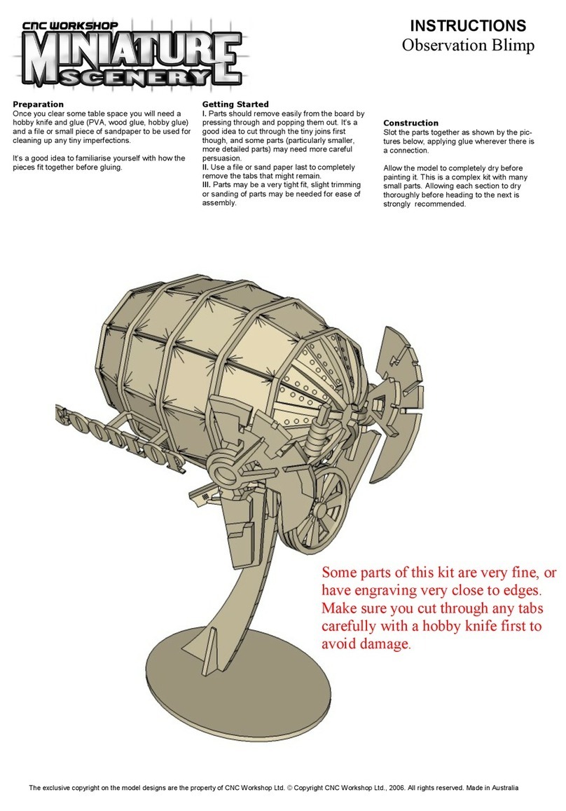 CNC Workshop MINIATURE SCENERY Observation Blimp User manual