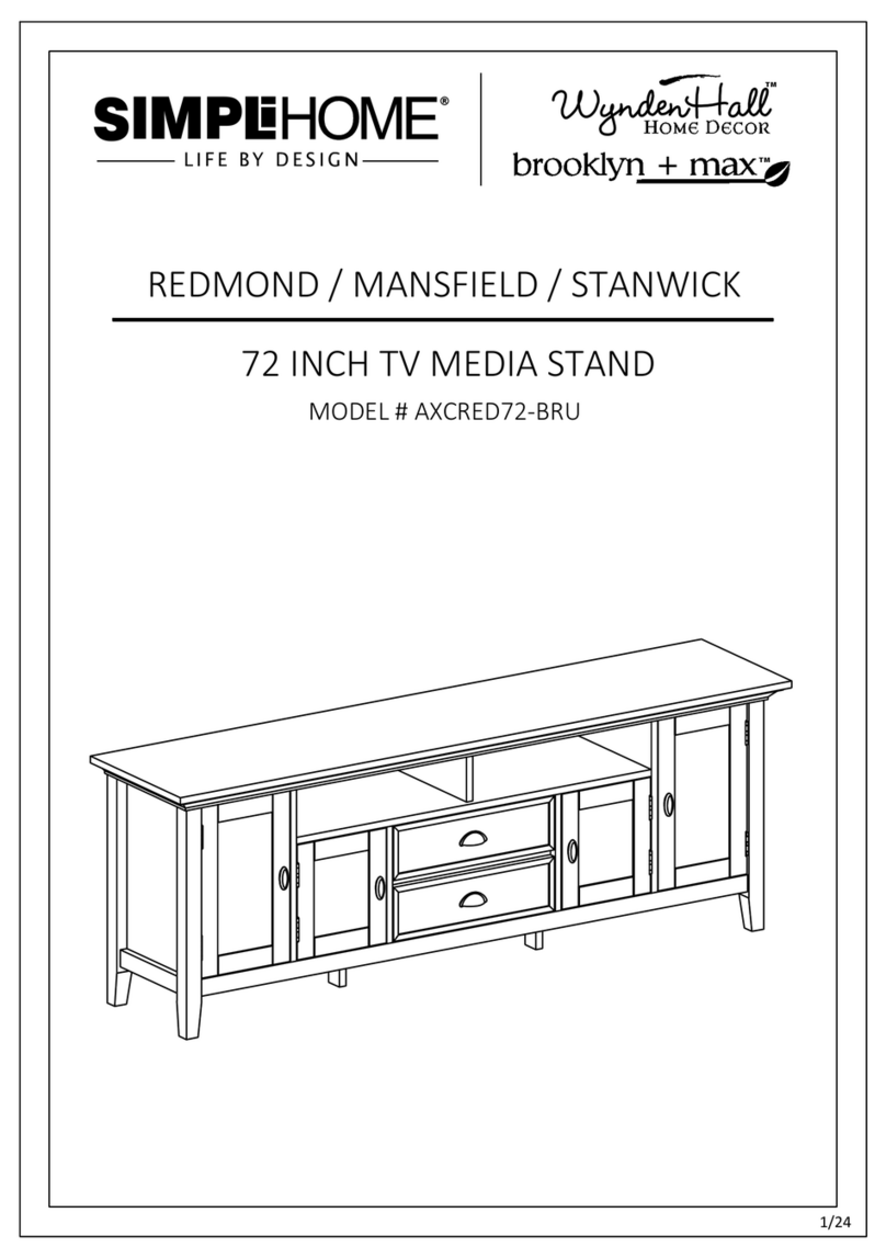 Simpli Home WyndenHall brooklyn + max AXCRED72-BRU manual Simpli Home WyndenHall brooklyn + max AXCRED72-BRU manual
