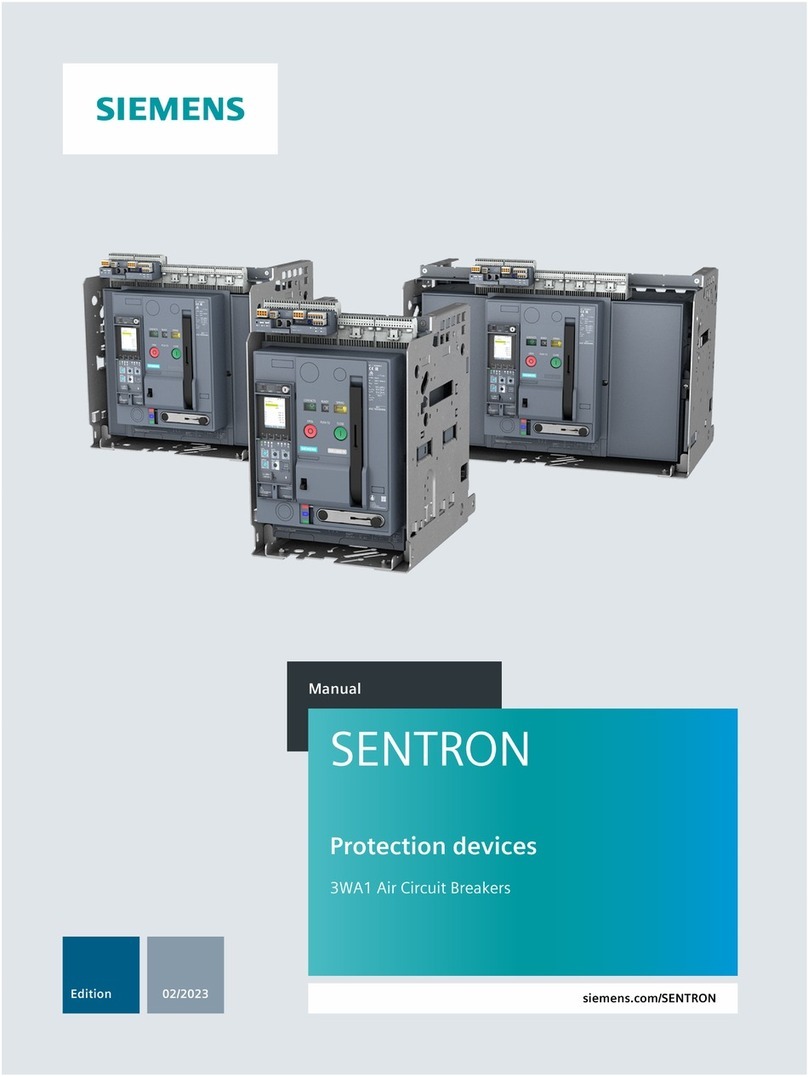 Siemens SENTRON 3WA1 User manual