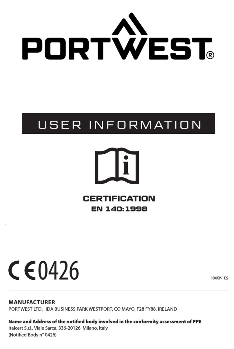 PORTWEST P421 User information