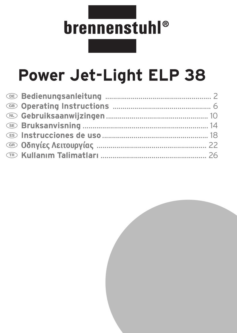 brennenstuhl Power Jet-Light ELP 38 operating instructions