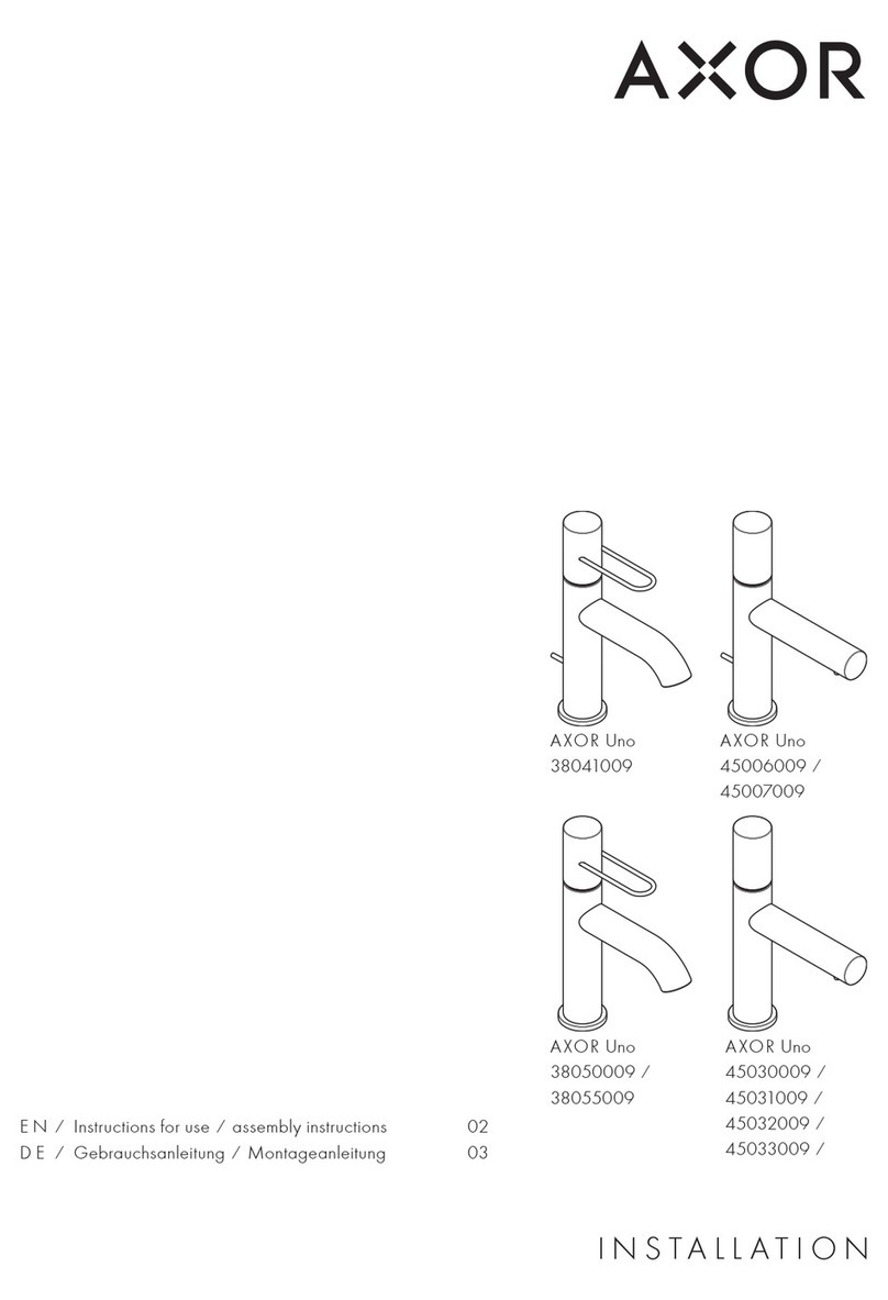 Hans Grohe AXOR Uno 38041009 User manual