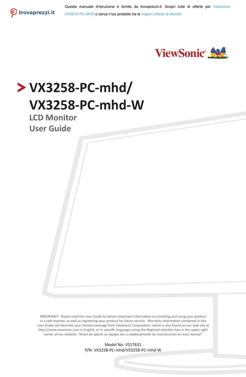 ViewSonic VX3258-PC-mhd User manual
