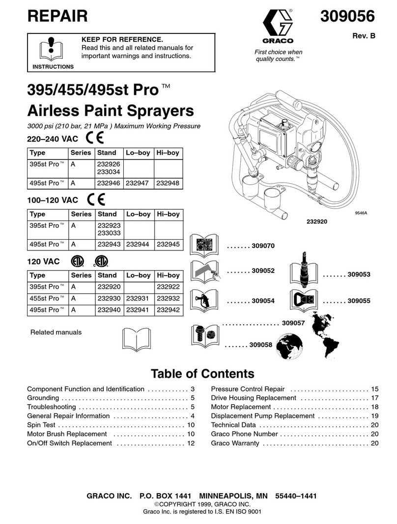 Graco Pro 395st Repair manual