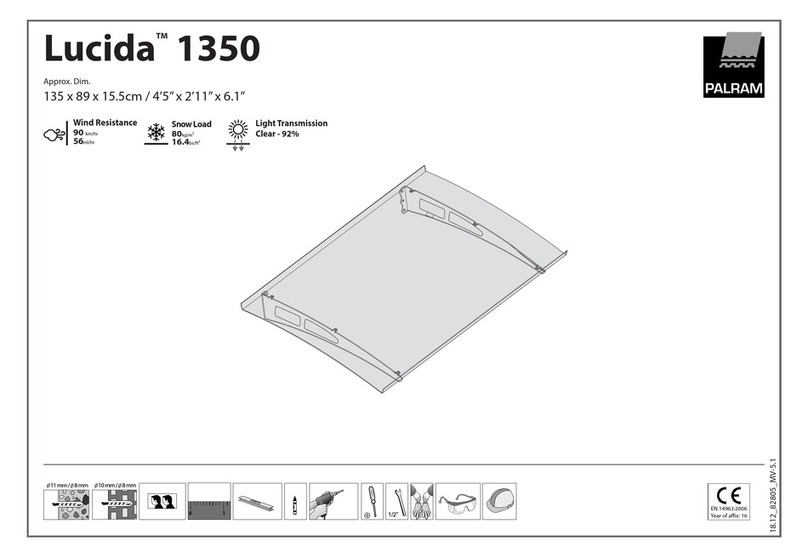 Palram Lucida 1350 manual