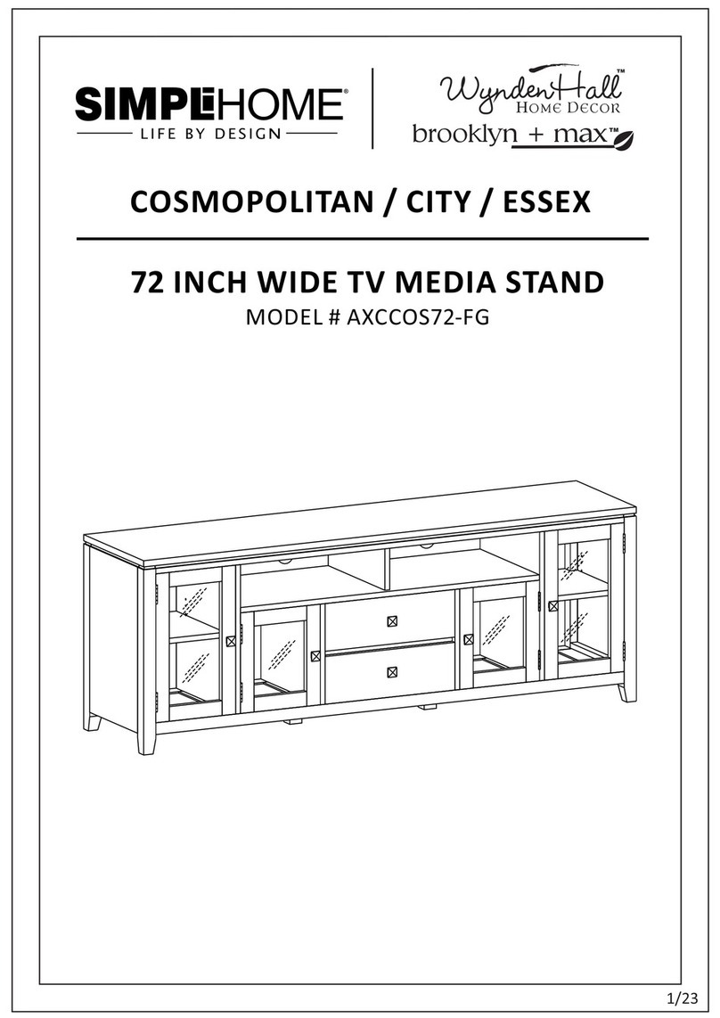 Simpli Home brooklyn + max WyndenHall AXCCOS72-FG User manual Simpli Home brooklyn + max WyndenHall AXCCOS72-FG User manual