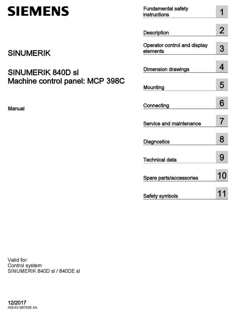 Siemens MCP 398C User manual Siemens MCP 398C User manual