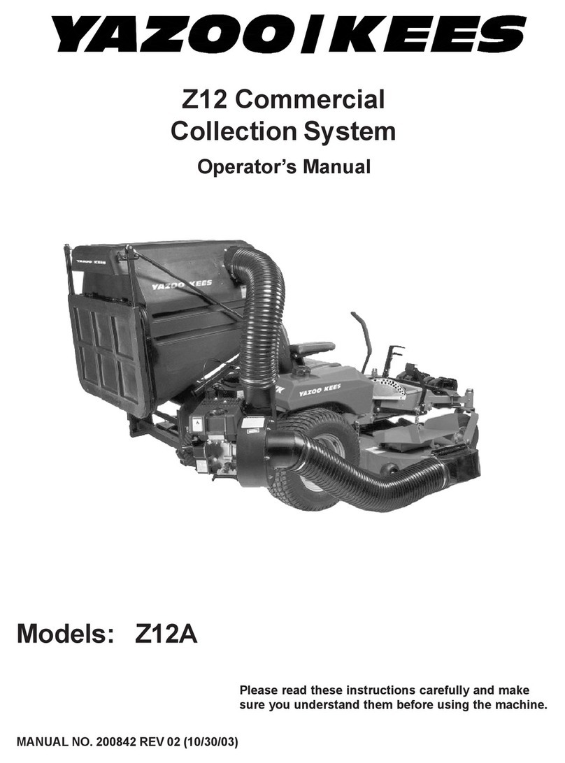 Yazoo/Kees Z12 Operator's manual