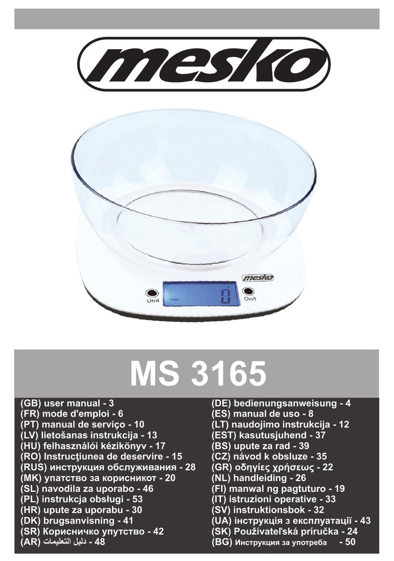 Mesko MS 3165 user manual